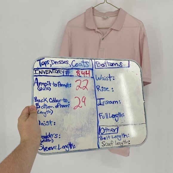 Calvin Klein men’s pastel pink polo tshirt  medium - Picture 8 of 10